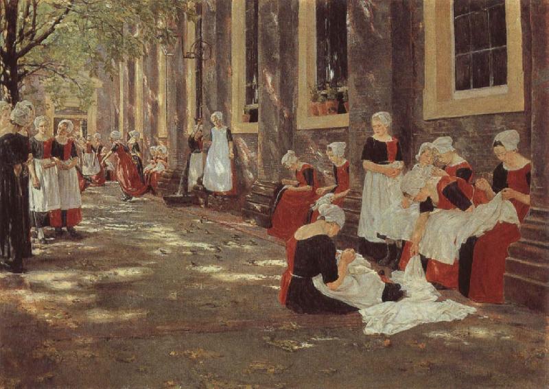 Max Liebermann The Orphanage at Amsterdam France oil painting art